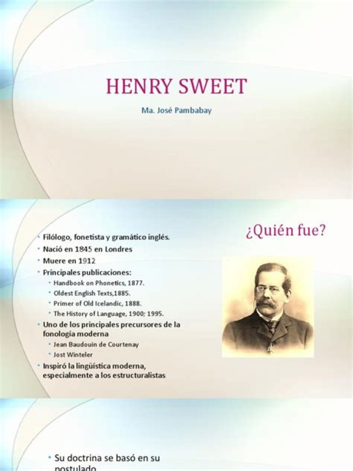 Henry Sweet Henry Sweet