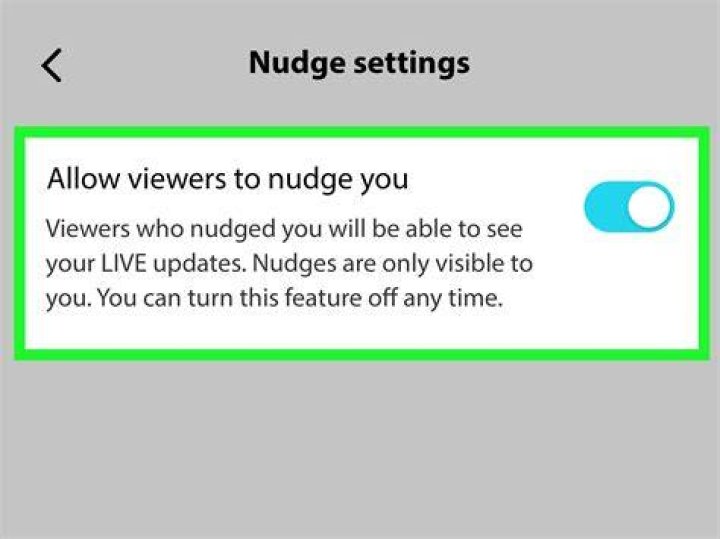 TikTok nudge feature